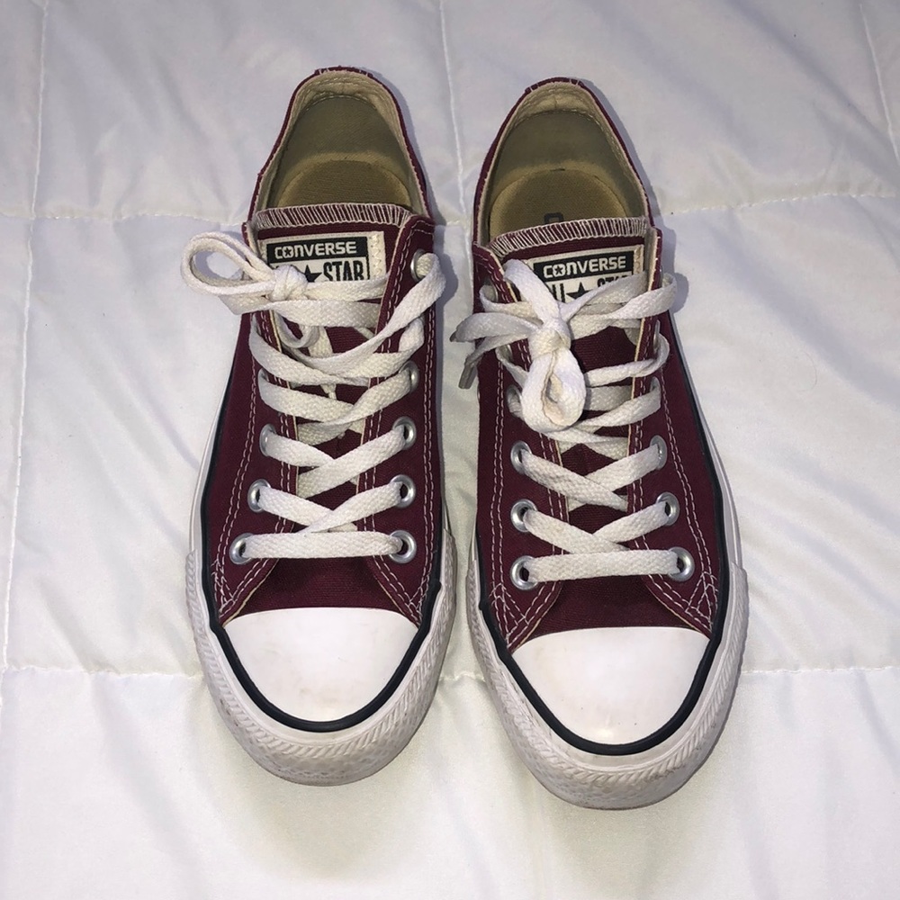 Maroon Lowtop Converse